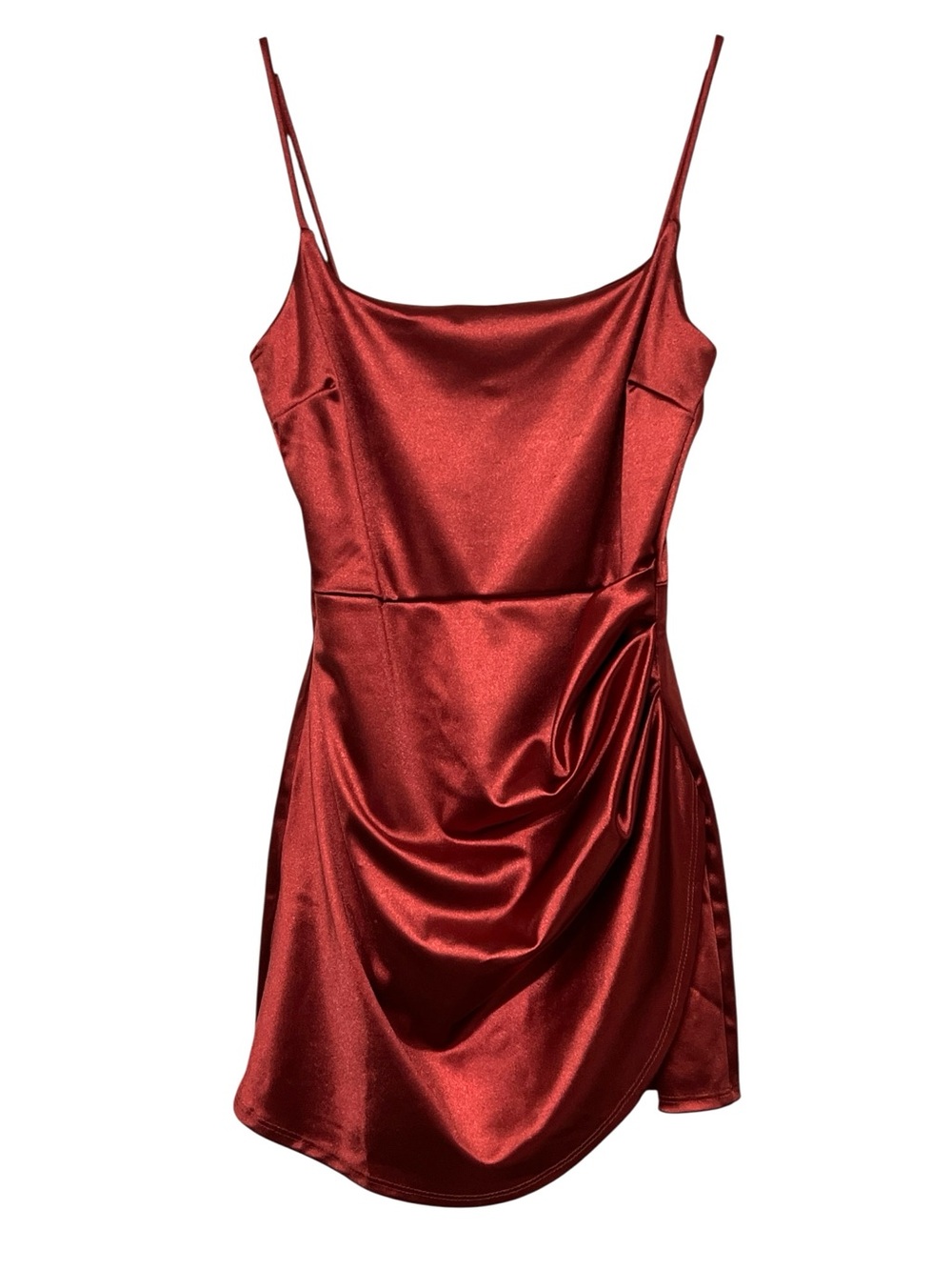 Windsor NWT Rust Satin Cowl Neck Romper Size Medium